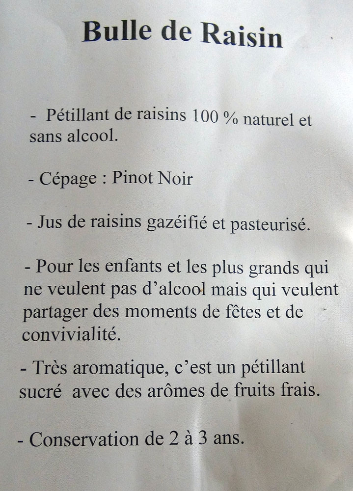 Bulles raisin