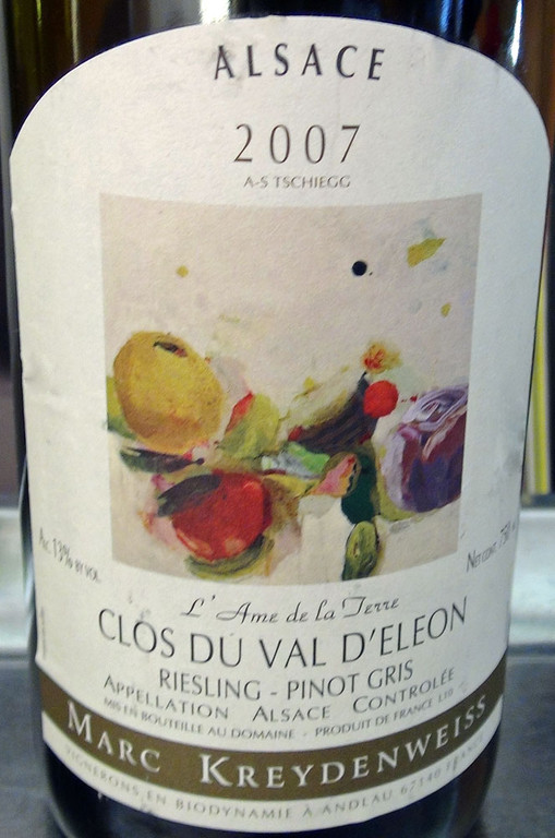 Clos du Val d'Eleon 2007 Riesling/Pinot gris - AOC Alsace