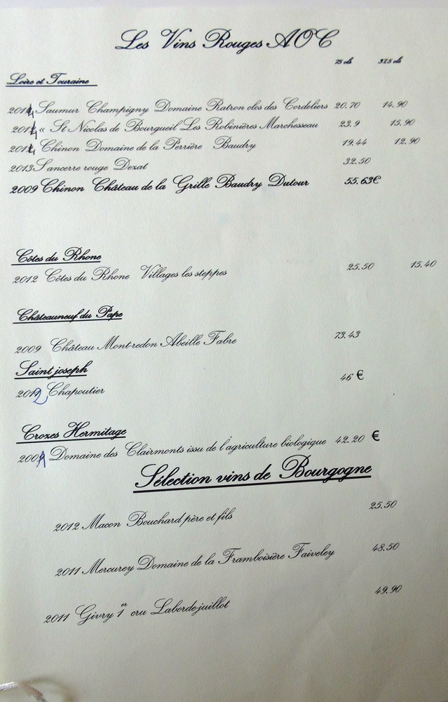 Vins rouges