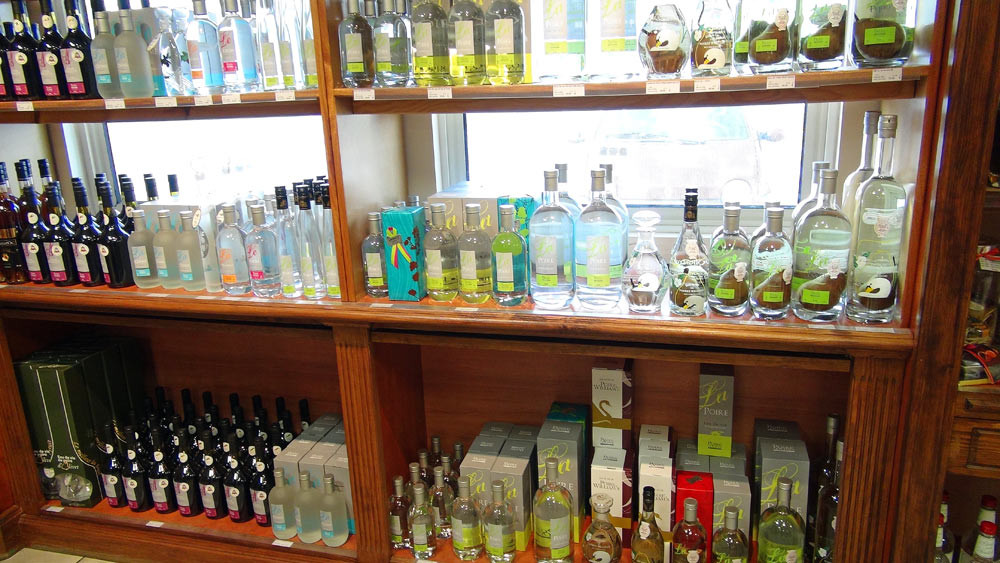 Les alcools et liqueurs à la vente
