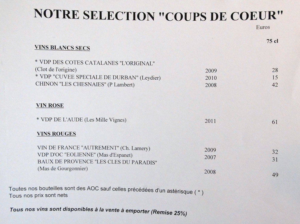 Coups de coeur