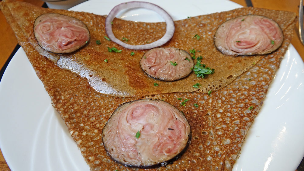 Galette oeuf/andouille
