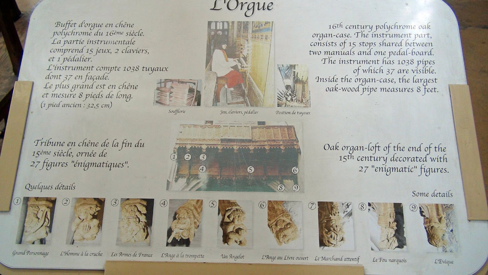 Moret-sur-Loing : quelques explications sur le "buffet d'orgue"