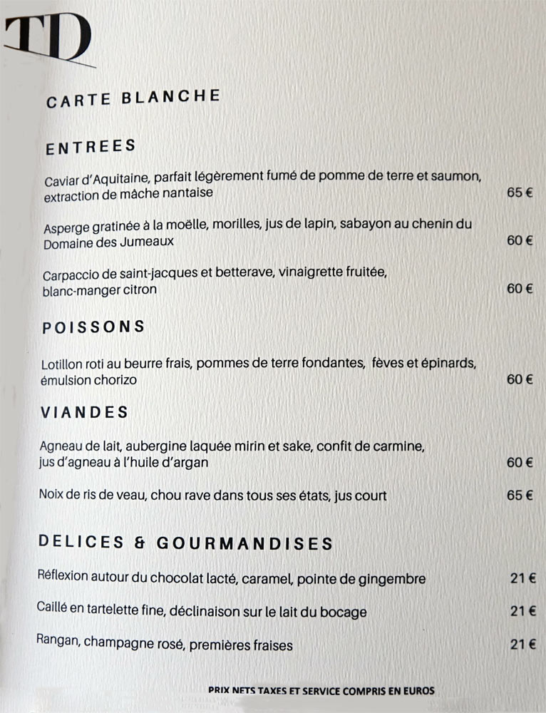 A la carte