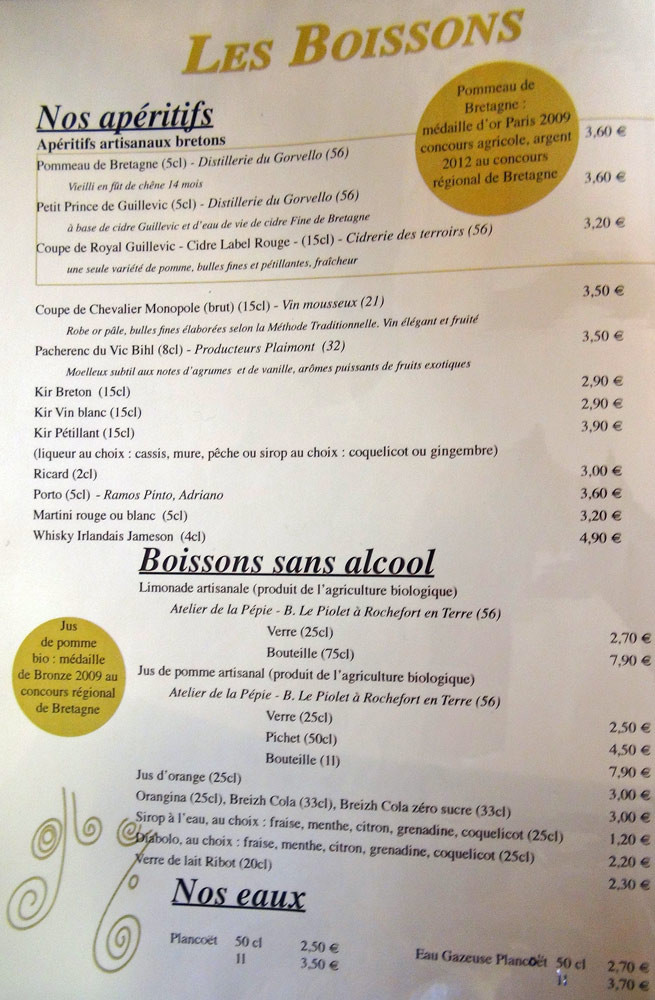 Apéritifs & boissons sans alcool