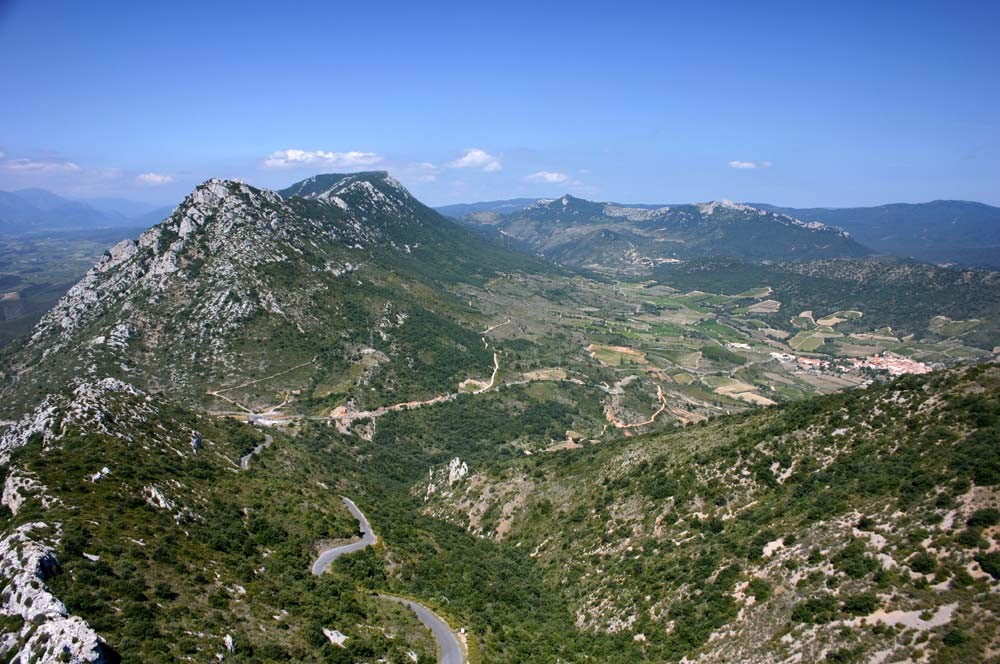 Vue depuis le château de Quéribus