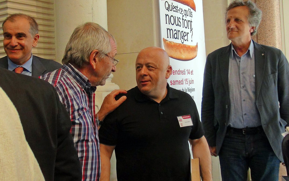 Votre serviteur et Thierry Marx en pleine discussion sur ... les Rolling Stones