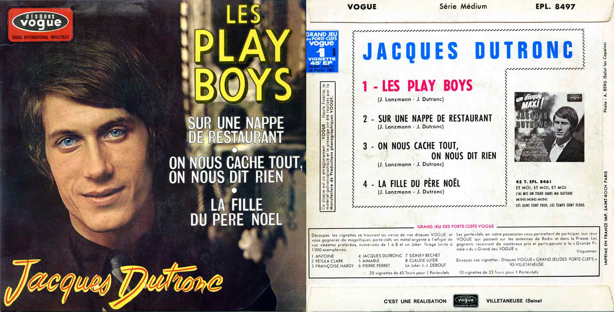 Le deuxième 45 T de Dutronc, en VO, bien sûr