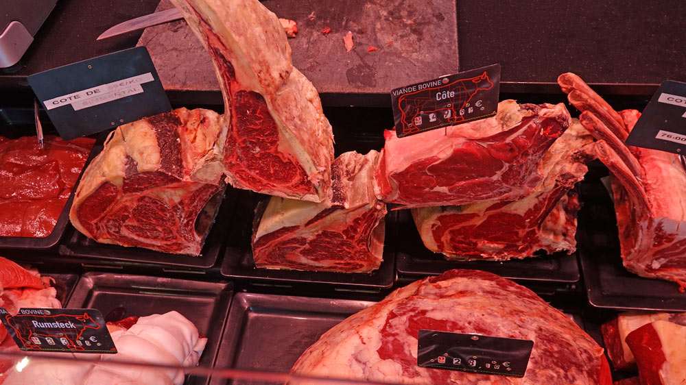 Côtes de boeuf et Rumsteck