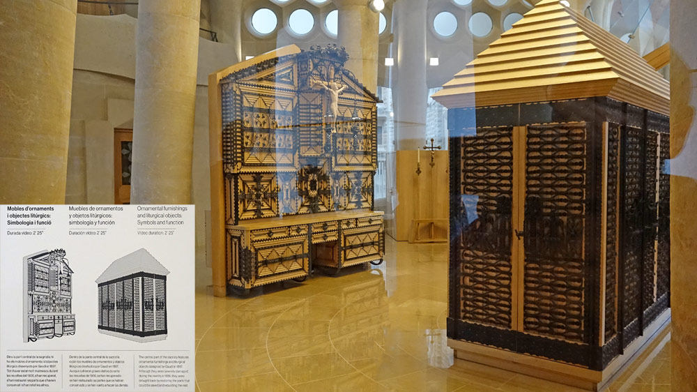Meubles d'ornement de la Sagrada Familia