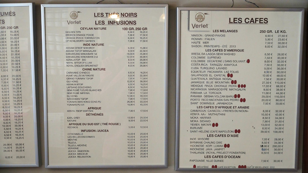 Thés et cafés Verlet
