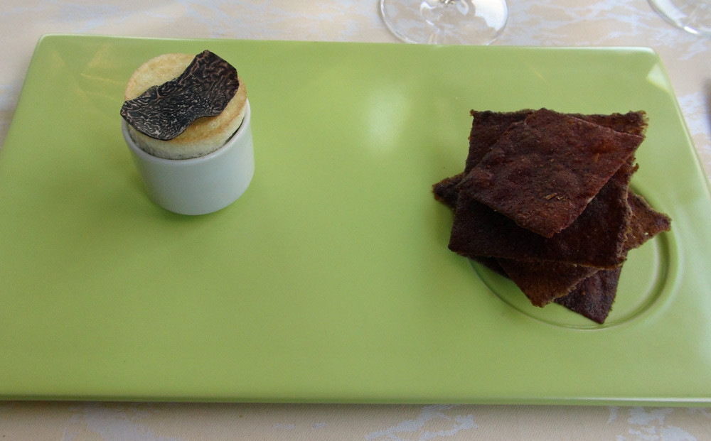 Croustillant pain grillé à la truffe