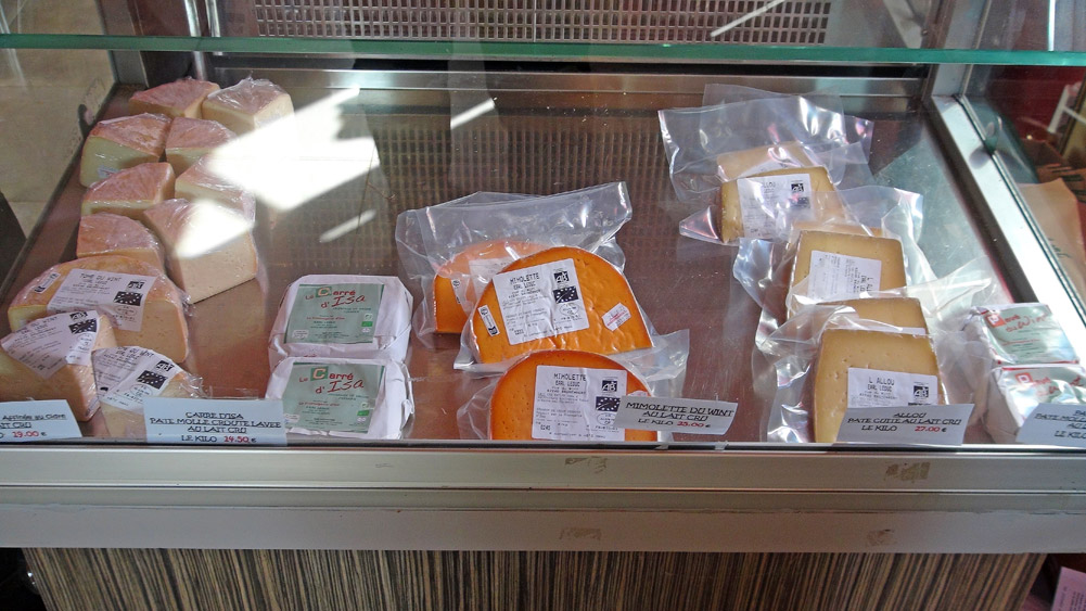 Les fromages disponibles