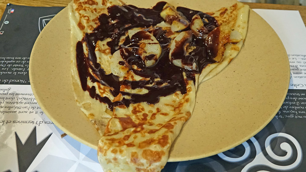 Crêpe poire/chocolat