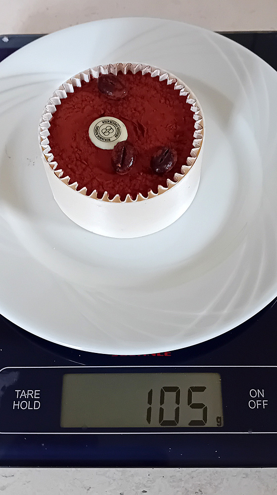 Tiramisu : Crème légère café, praliné café, biscuit moelleux