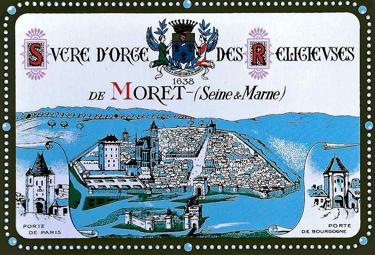 Boîte de "Sucre d'Orge des Religieuses de Moret