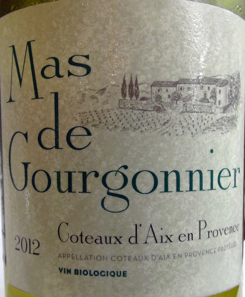 Côteaux d'Aix-en-Provence 2012 "Mas de Gourgonnier" (Sauvignon, grenache blanc & rolle)