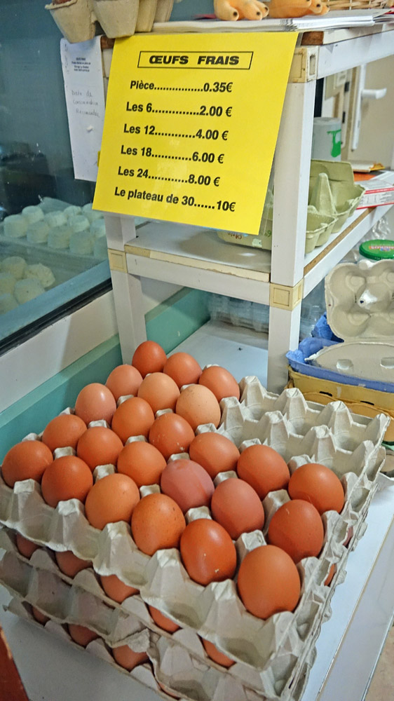 Oeufs frais