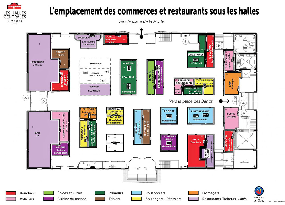 Le plan des implantations commerciales