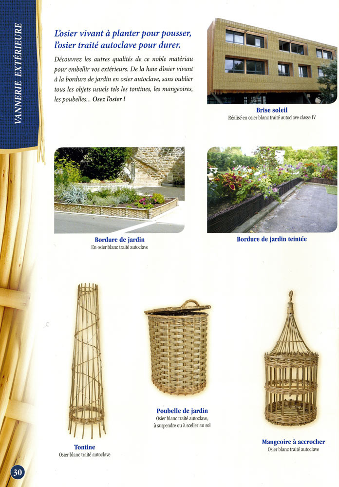 La vannerie d'extérieur