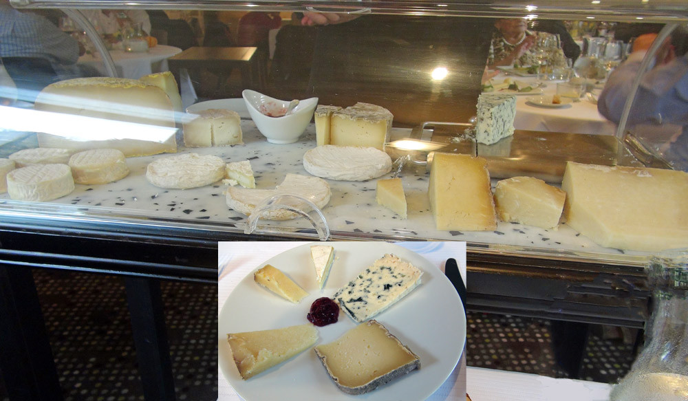 Le chariot de fromages et mon choix