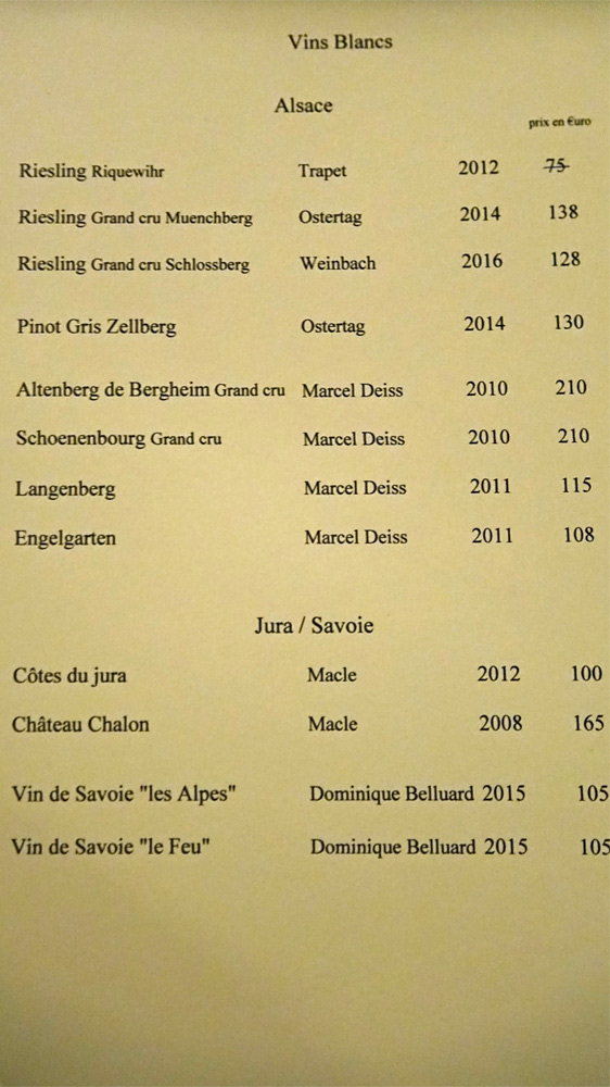 Vins blancs : Alsace, Jura et Savoie