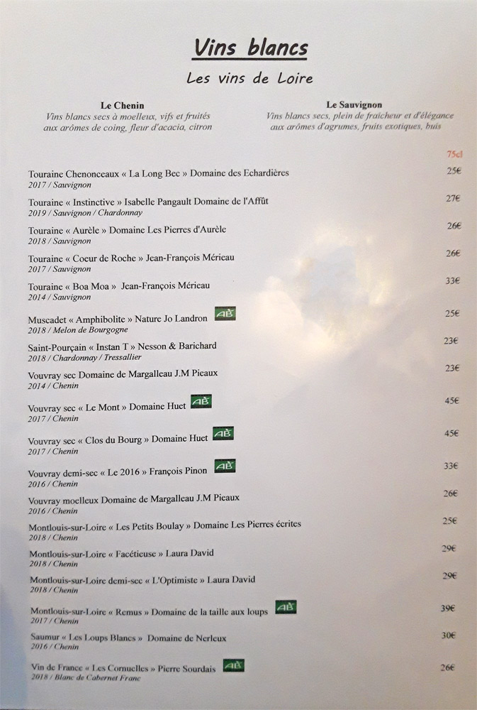 Vins blancs de Loire