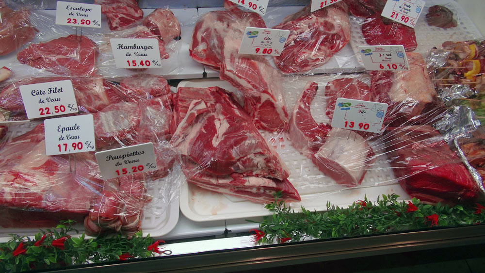 Viande veau élevé sous la mère