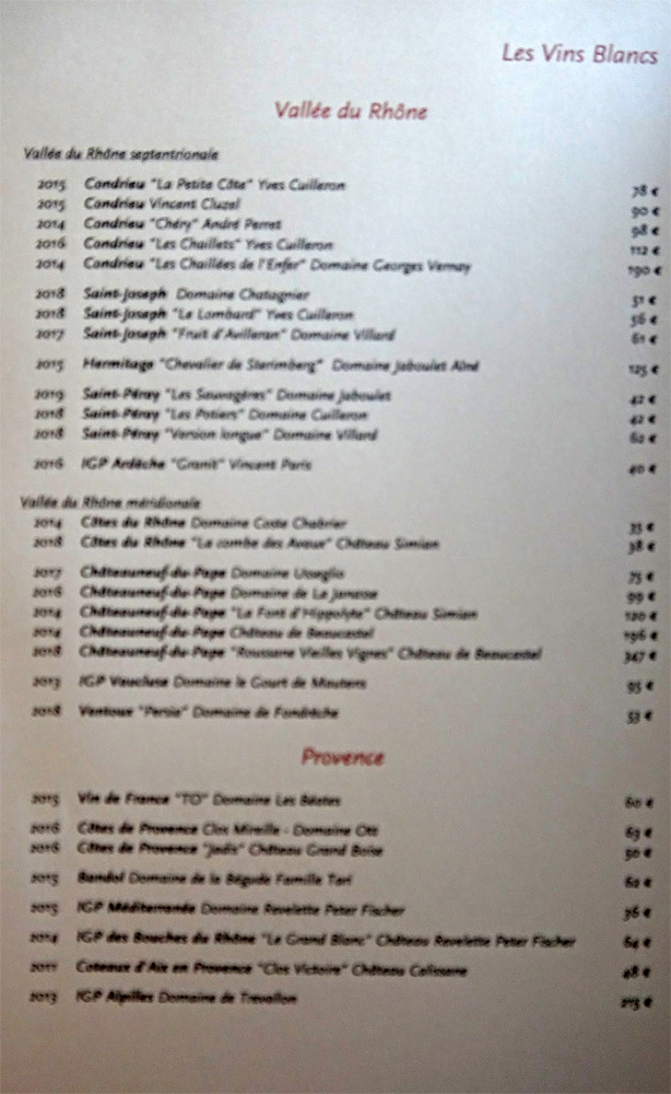 Vins blancs de la Vallée du Rhône et de Provence