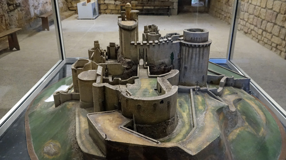 Maquette du château sous un troisième angle