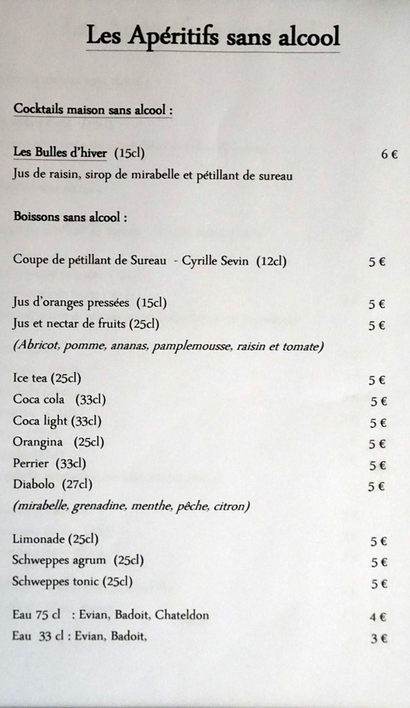 Les apéritifs sans alcool