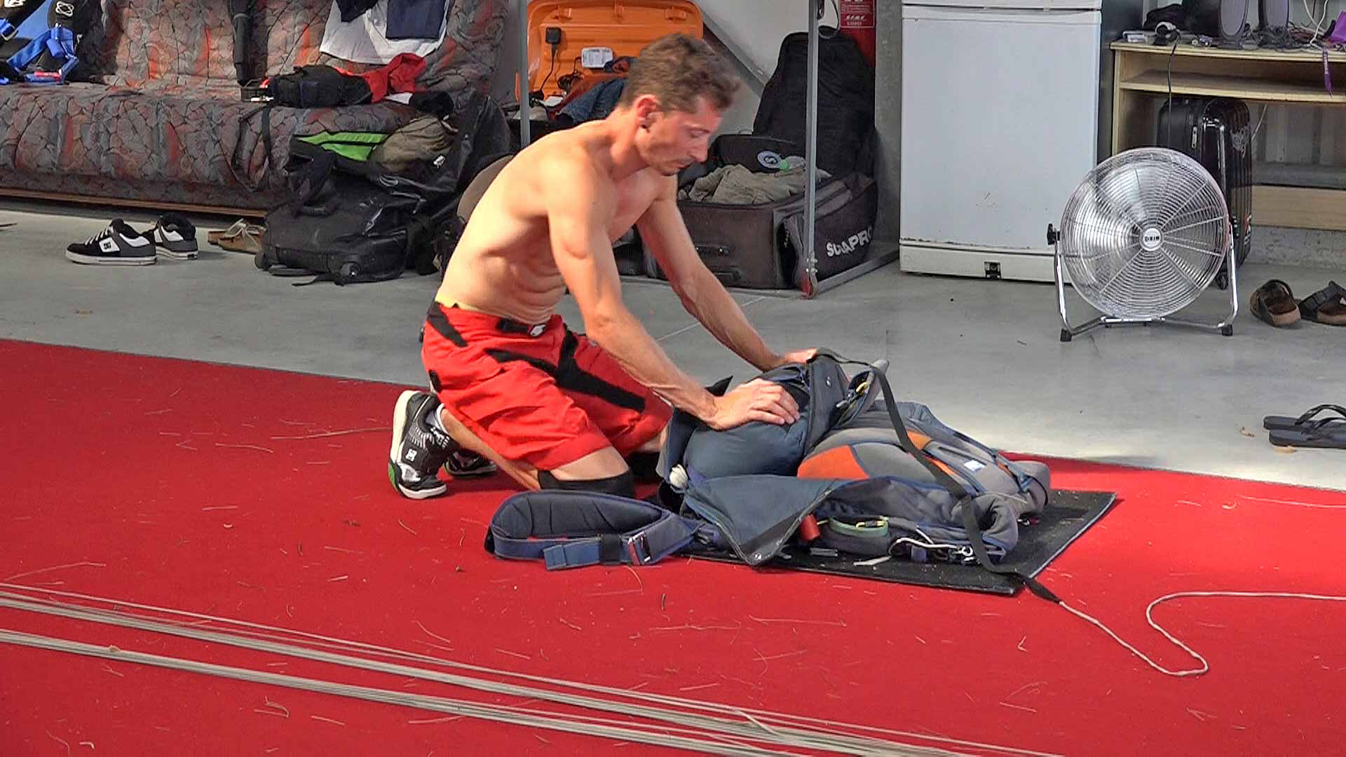 Pliage du parachute