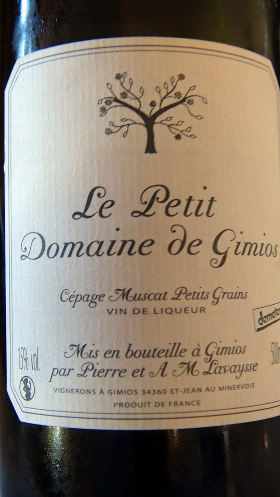 Vin de liqueur Le Petit domaine de Gimios