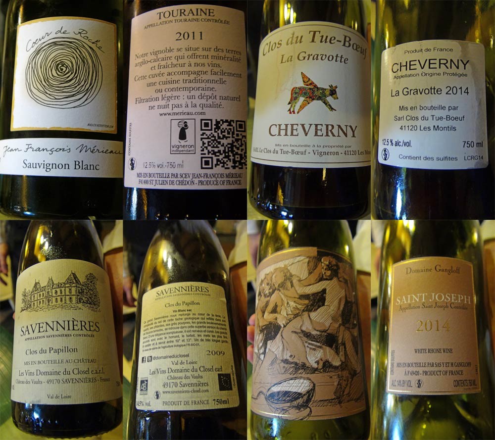 Les vins d'accompagnement de ce déjeuner