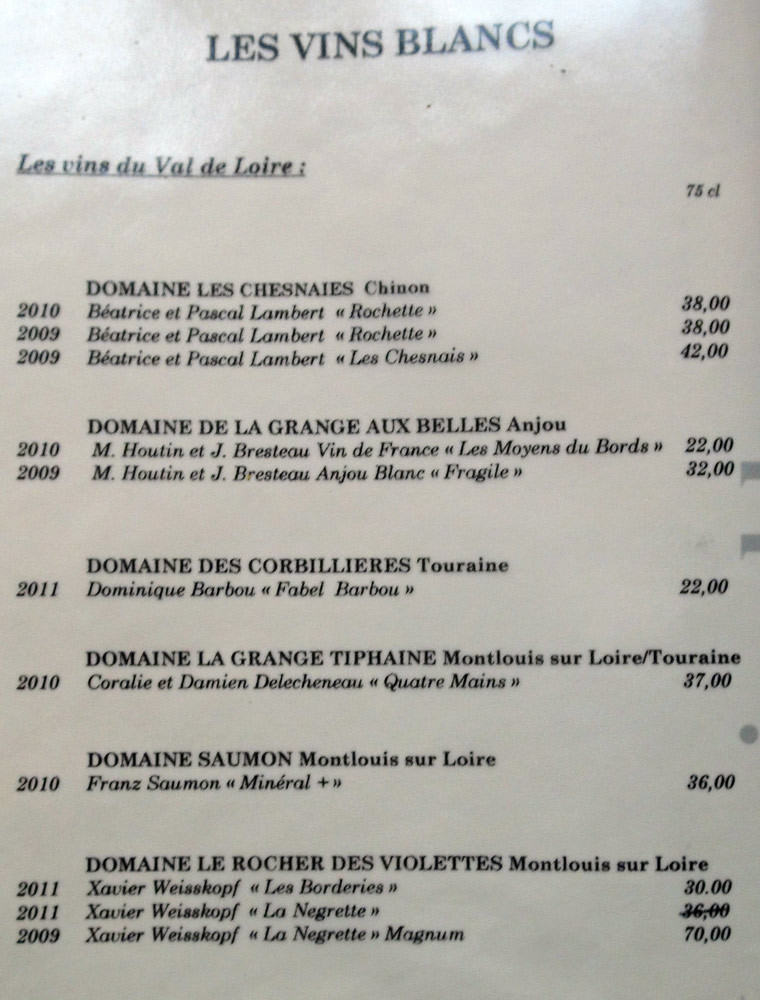 Vins blancs de Loire