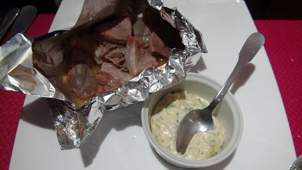 Papillote de tête de veau (gribiche)