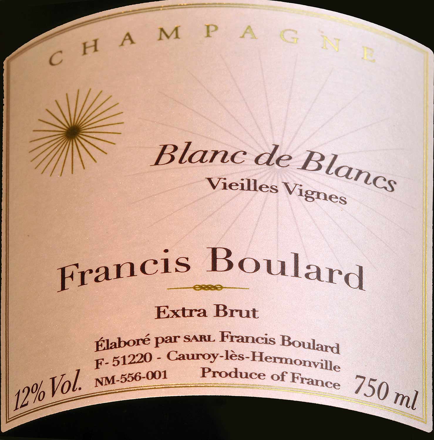 Champagne Blanc de Blancs "Vieilles Vignes" - Francis Boulard