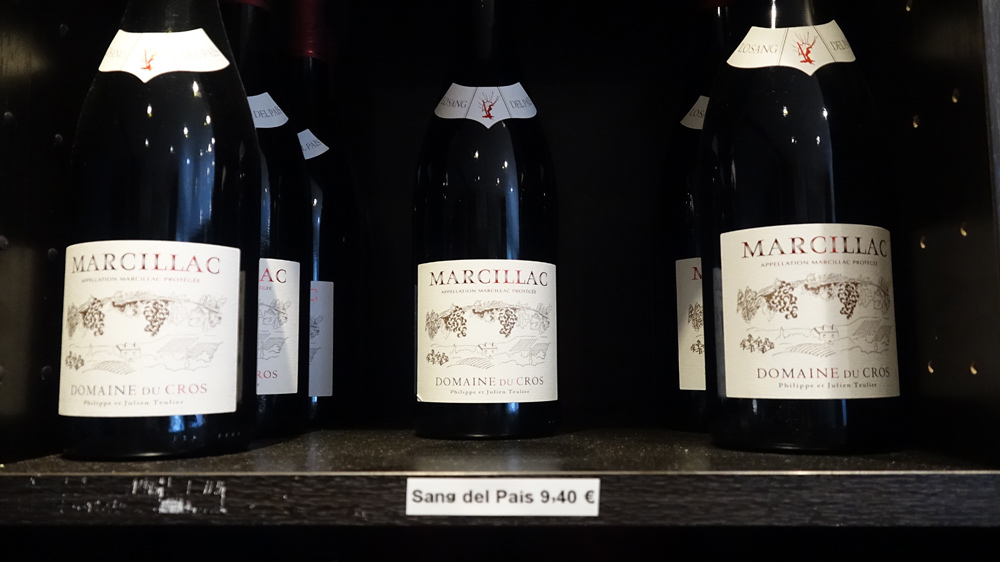 Marcillac "Lo sang del païs" de chez Teulier
