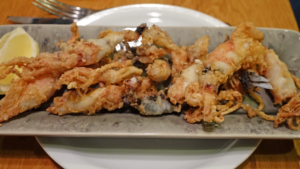 Petits calamars frits