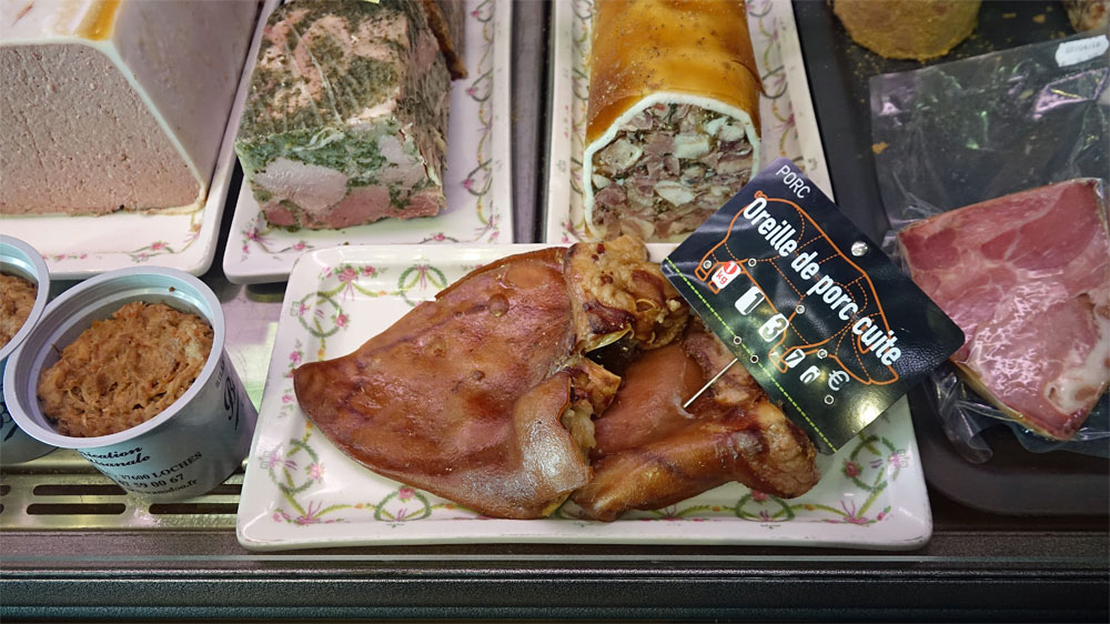 Oreille de porc cuite