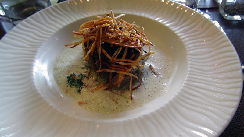 Le cochon à basse température, viennoise de champignons (là aussi, c'est un peu fouillis)