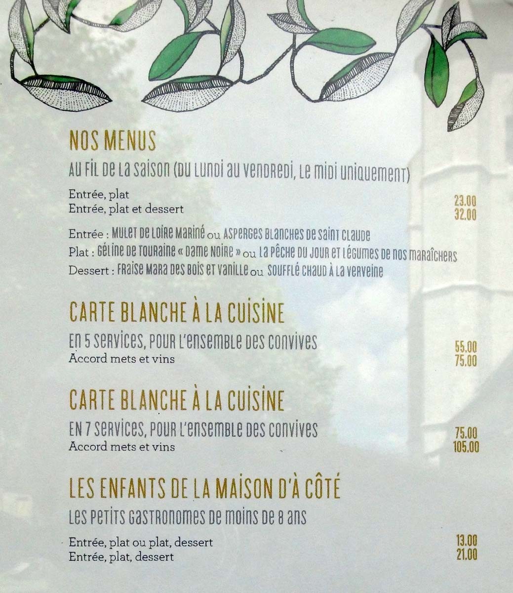 Les menus