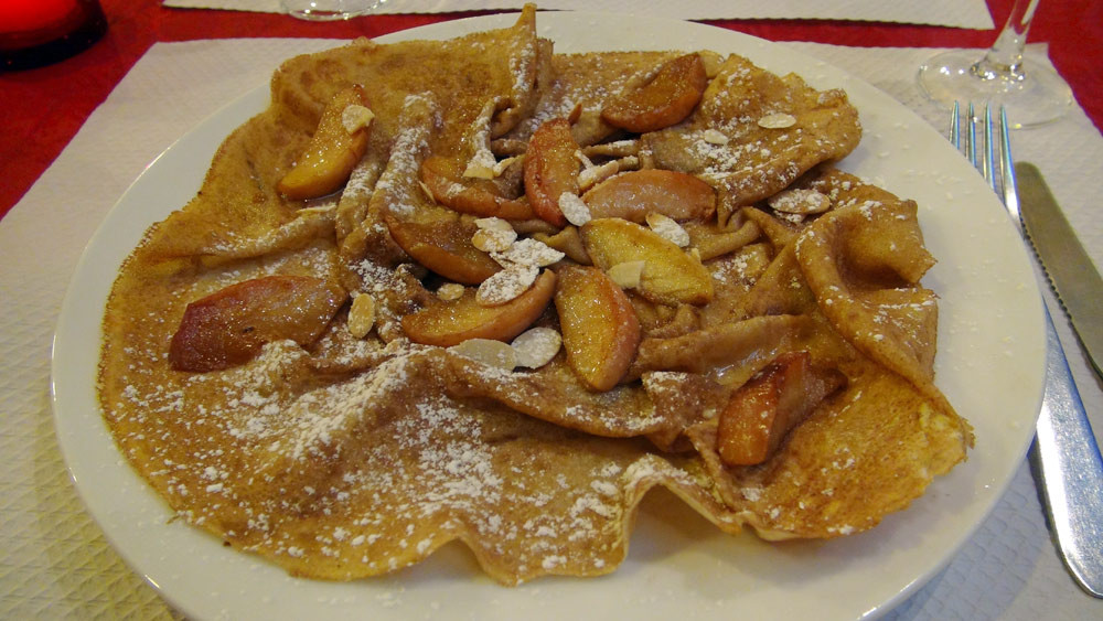 Crêpe : Pomme poêlée