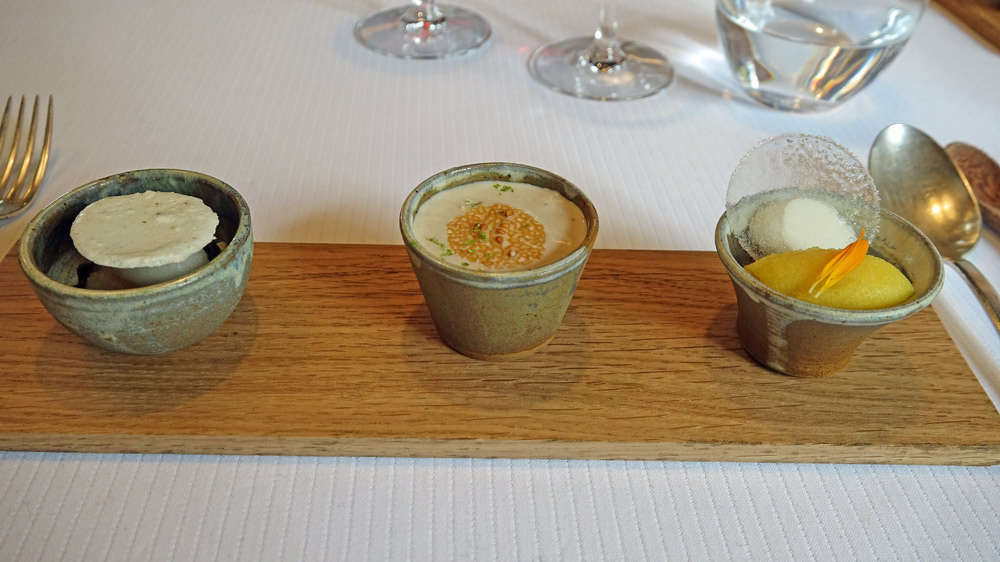 Trois pré-desserts