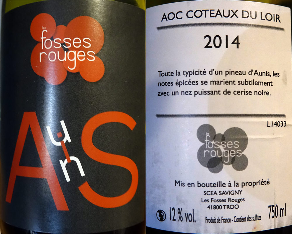 Coteaux du Loire 2014 "Les Fosses Rouges" - SCEA Savigny