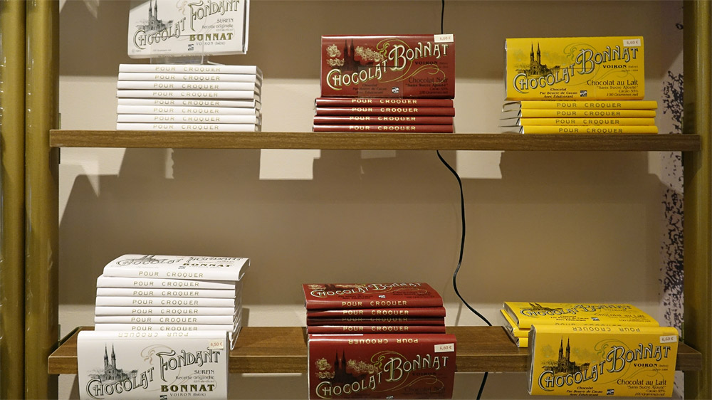 Plaquettes de chocolat disponibles
