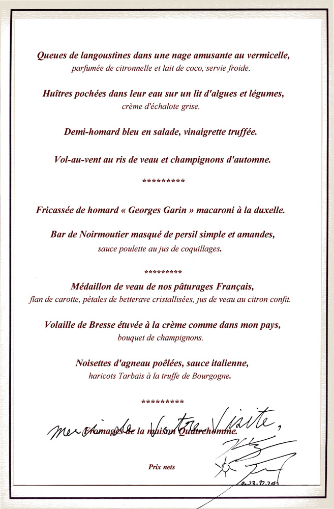 Carte de Gérard Besson dédicacée par Kei