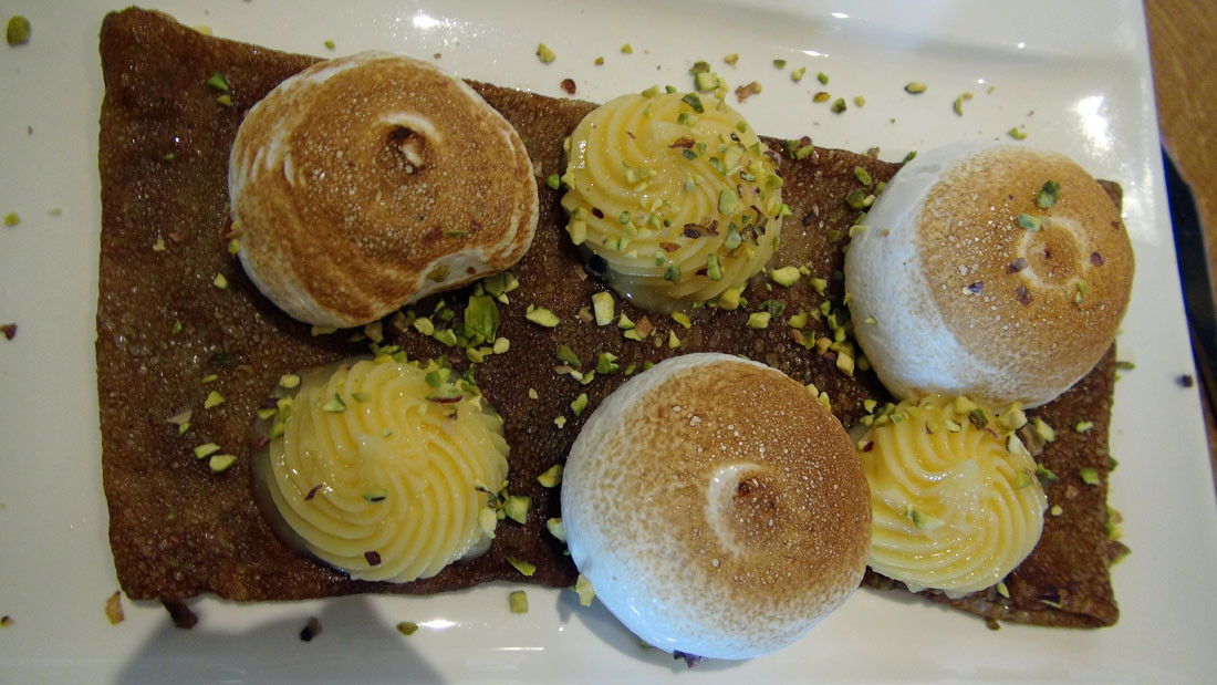 Crêpe façon tarte au citron meringuée