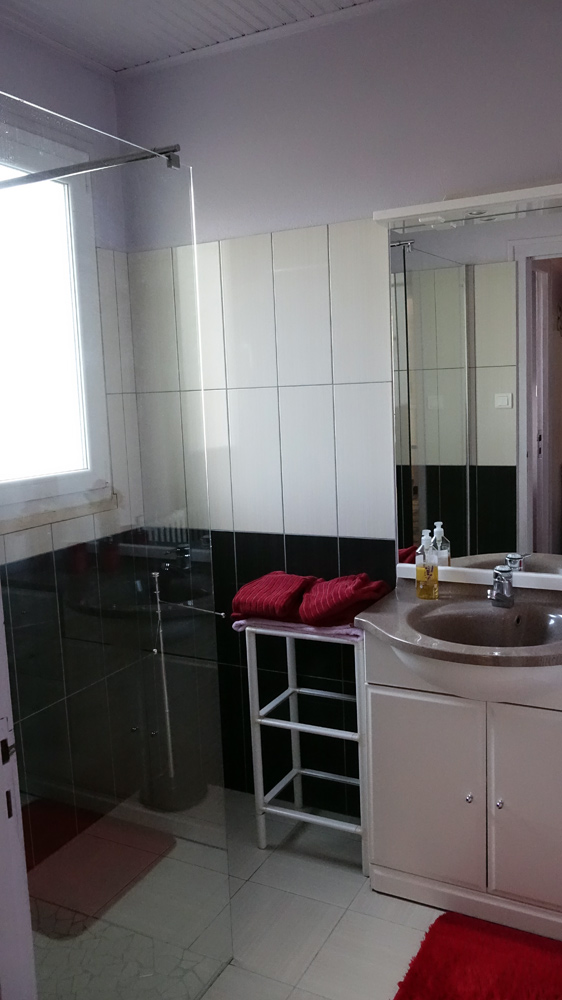 La salle de douche