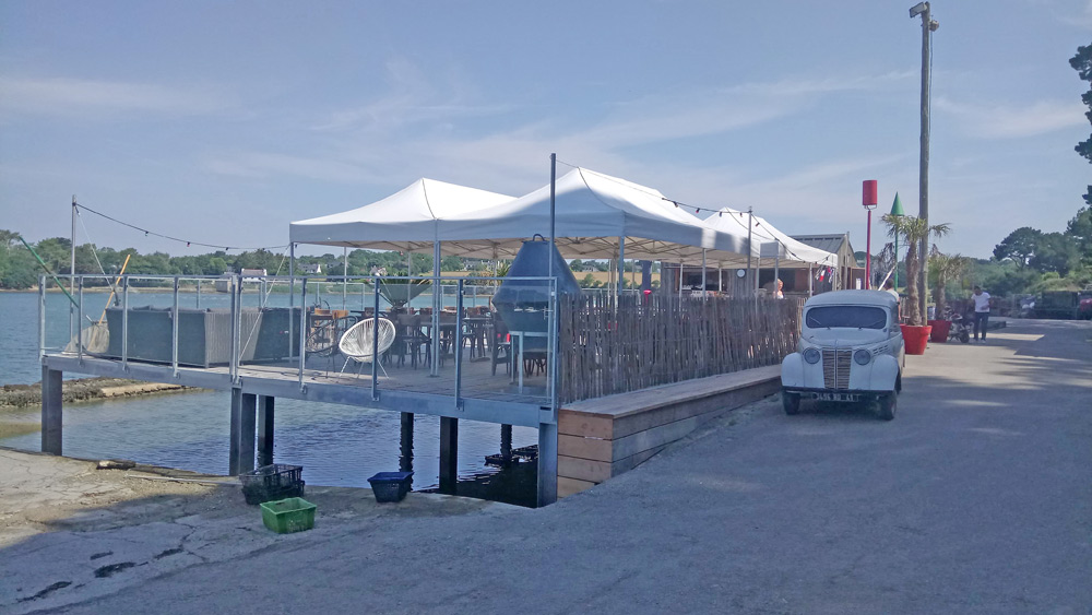 Le nouvel espace dégustation sur pilotis